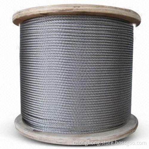Wire Rope, Made of Carbon Steel/Stainless Steel, w/ High Tensile Strength, Comes in 0.8 to 80mm Size